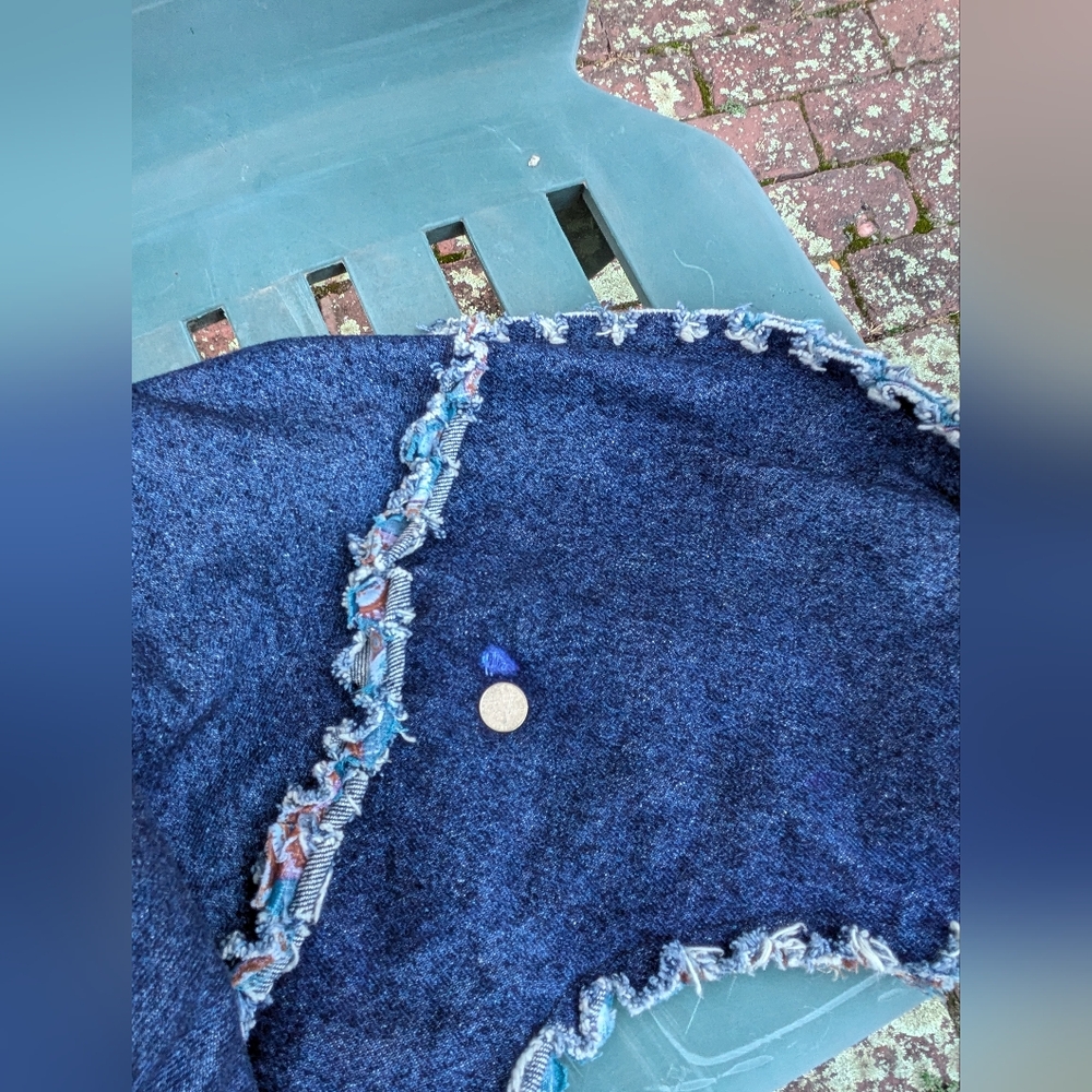 Fabulous Patchwork Denim Western Jacket. Size L-Xl - image 8